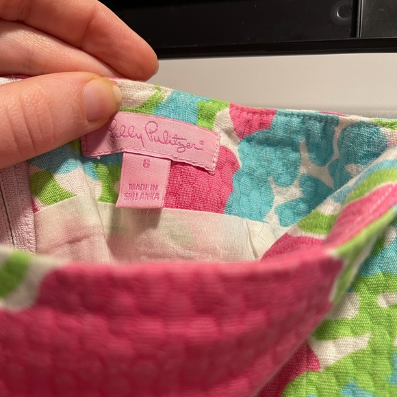 Lilly Pulitzer bright pink cotton skirt, size 6 - Picture 4 of 6